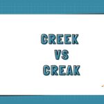Creek vs Creak