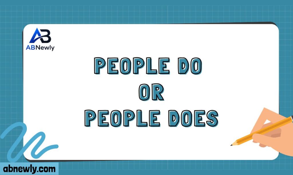 People Do or People Does