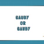Gaudy or Gawdy
